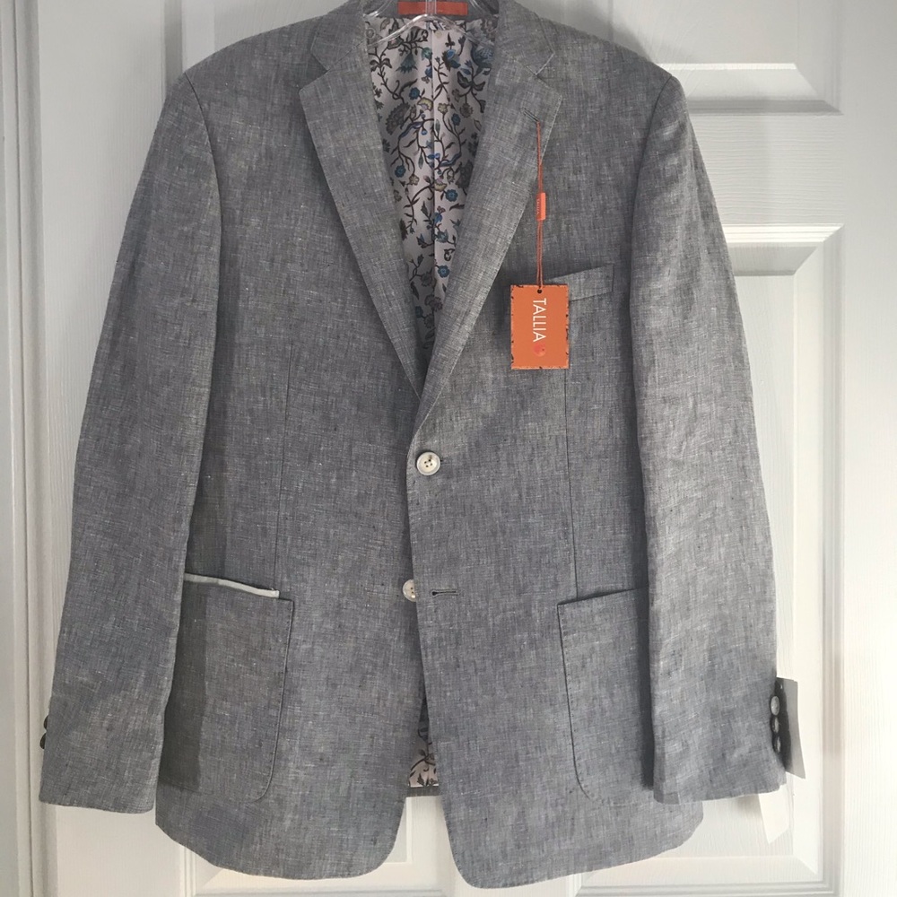 Talia boys linen blazer